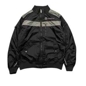 Mercedes Benz Men L Drivers Bomber Jacket Large Insulated Windproof Trucker